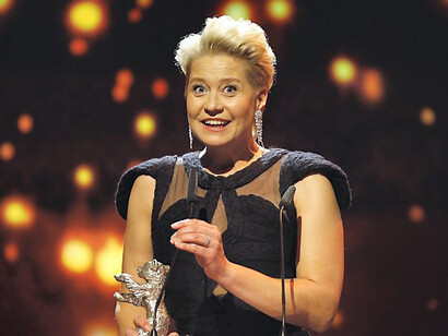 Trine Dyrholm durante la premiazione
