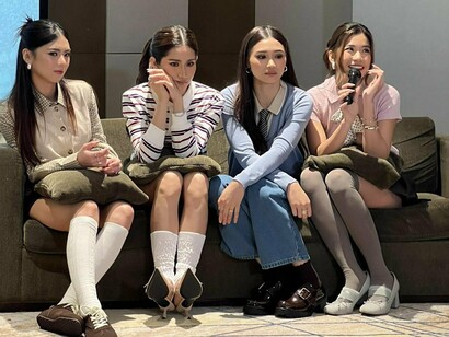 Members of BINI dressed in effortless silhouettes, illustrating the balance between individuality and unity