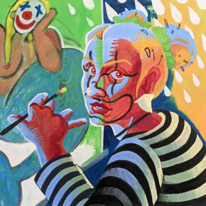 Lily Hollinden, Clown With A Shark Tooth Earring. Courtesy of Bruno David Gallery