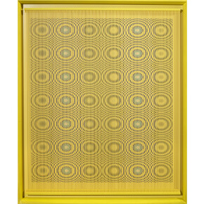 Alberto Biasi, Yellow rain, 1992, Courtesy Tornabuoni Art Gallery 