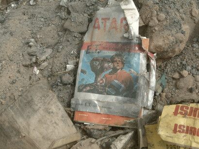 Un cartucho del videojuego desenterrado en Alamogordo