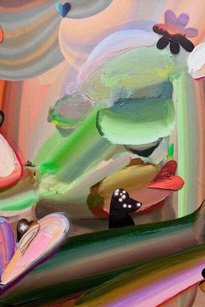 Raychael Stine, Daughters (detail), 2025. Courtesy of Cris Worley Fine Arts 