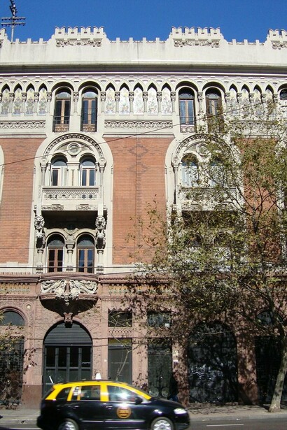 Casa de los Pavos Reales, built in 1912, is one of Virginio Colombo's most notable works