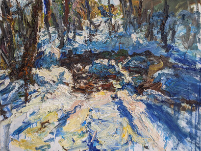 Ulrich Gleiter, March melting snow, 2024. Courtesy of Gallery 1261