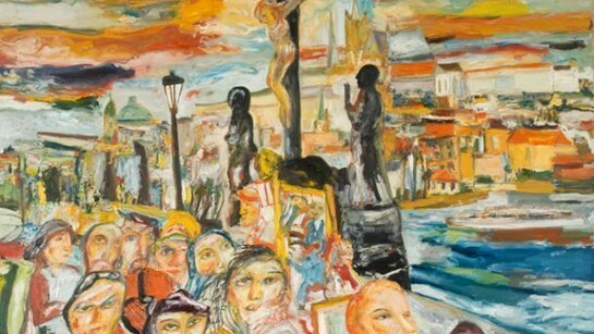 John Bellany, Prague Easter, 1992, oil on canvas, 203.00 x 244.00 cm