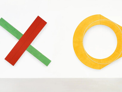 Robert Mangold, Paintings 1973-2012, exhibition view. Courtesy of Mignoni Gallery