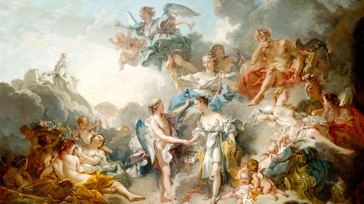 François Boucher, El matrimonio de Psique y Eros (1744)