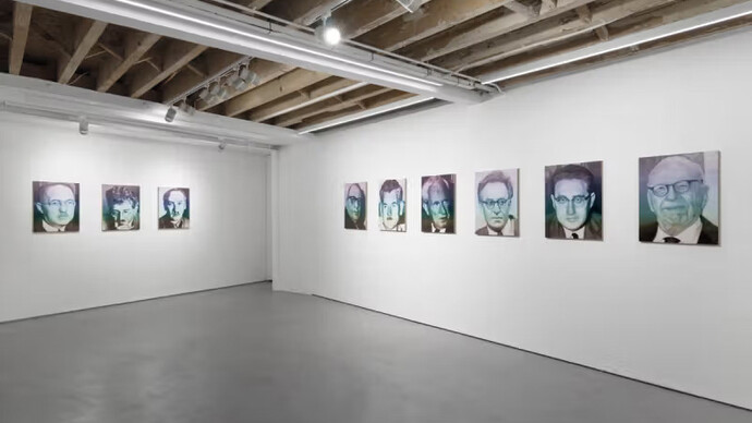 Jacob Fenton, Notable figures, exhibition view. Courtesy of Josh Lilley Gallery
