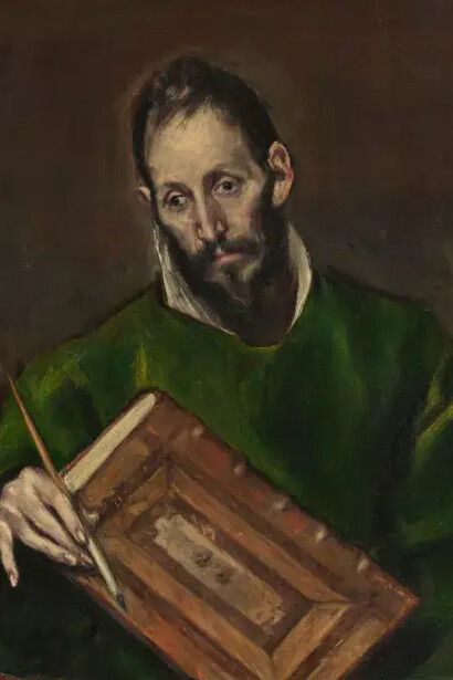 Doménikos Theotókopoulos, dit Greco, Saint Luc (detail), 1590. Courtesy of Musée Jacquemart-André