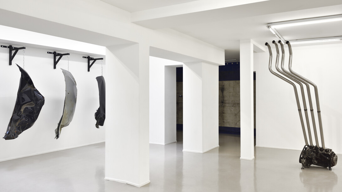 Charly Bechaimont, Rudy Dumas et Romuald Jandolo, Les rois morts, vue d'exposition. Avec l'aimable autorisation de la Galerie Suzanne Tarasieve