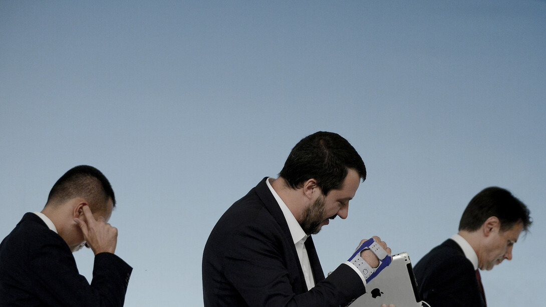 Luigi Di Maio, Matteo Salvini, Giuseppe Conte
