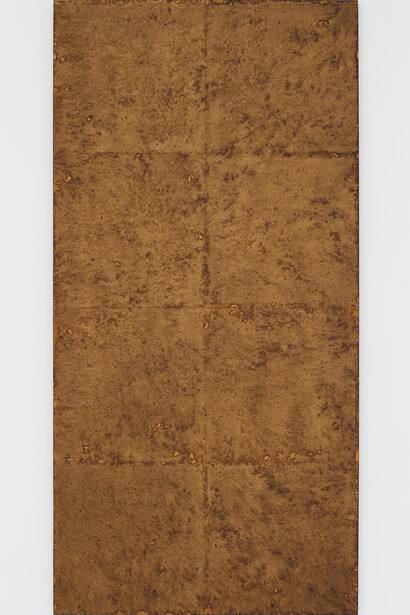 Chung Chang-Sup, "Meditation 93103" 1993, Fibre de mûrier sur toile / Tak fiber on canvas
244 x 122 cm / 96 1/16 x 48 1/32 inches, Photo: Claire Dorn, Courtesy Galerie Perrotin