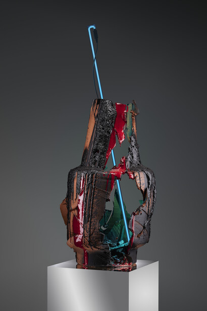 Anselm Reyle, Requiem, 2024. Courtesy of Opera Gallery 