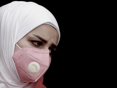 De tapabocas por Milán