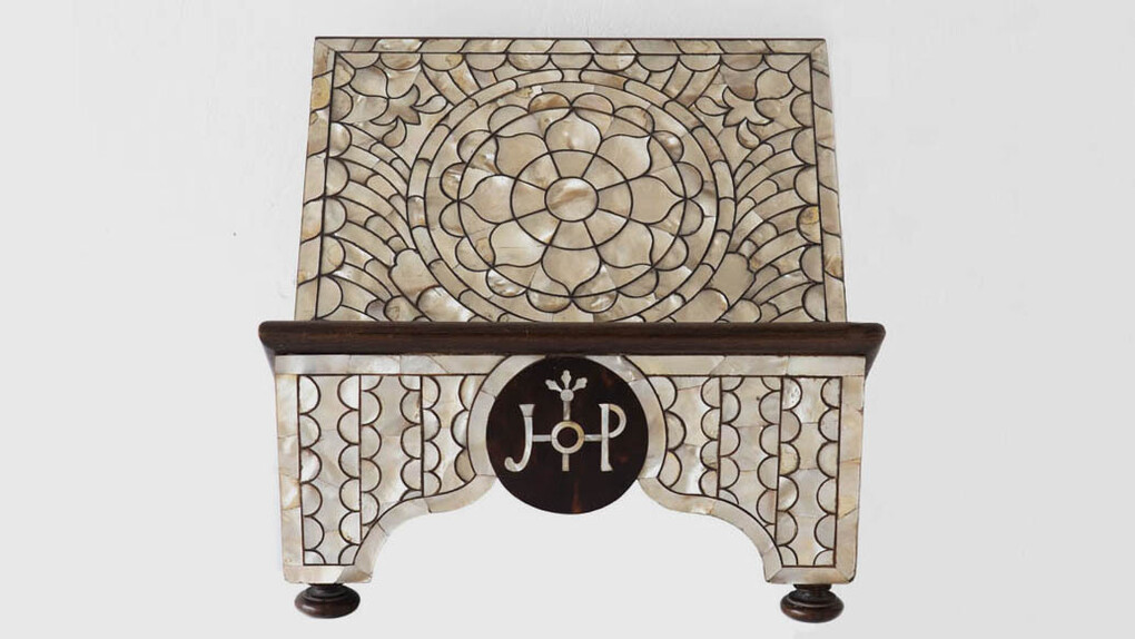 Anónimo, atril, s. XVIII. Cortesía del Museo Pedro de Osma