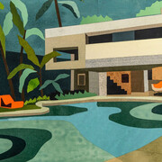 Andy Burgess, Elza Berquo house (detail), 2024. Courtesy of Lisa Sette Gallery