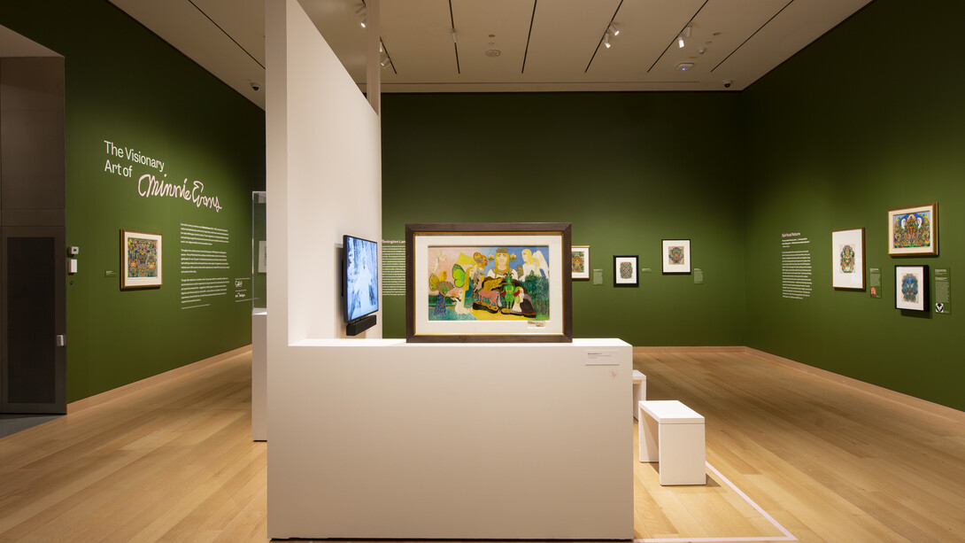 The visionary art of Minnie Evans, exhibition view. Courtesy of Museum of Fine Arts Boston