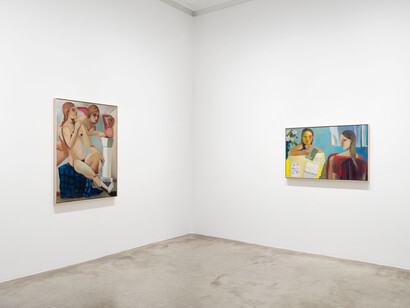 Danielle Orchard, Borrowed chord, vue de l'exposition. Avec l'aimable autorisation de Perrotin