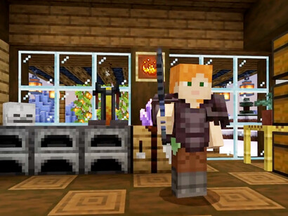 Captura de pantalla de "Minecraft", juego usado con motivos educativos