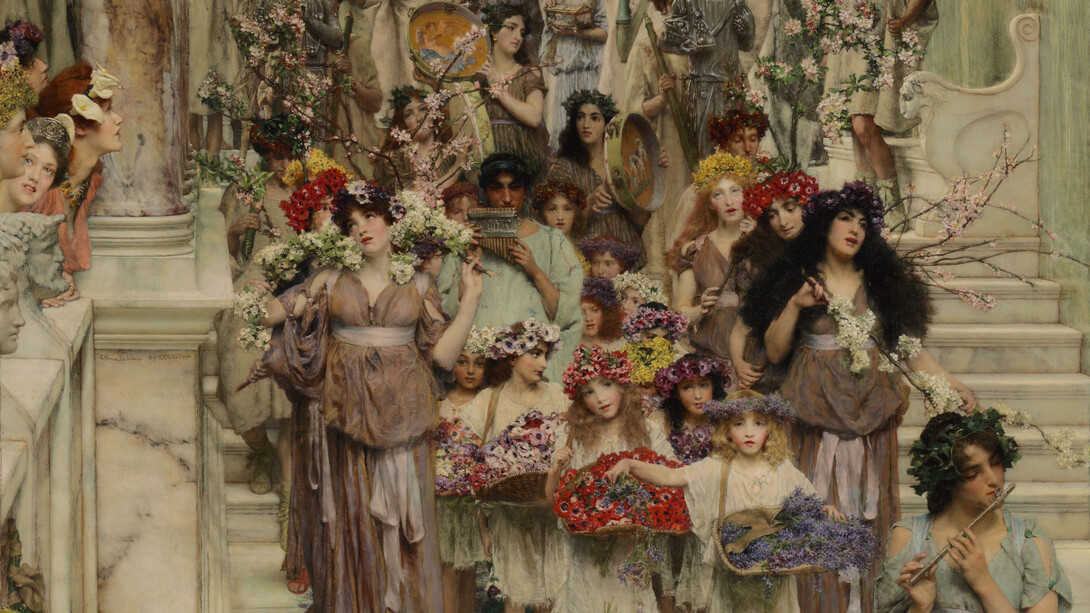 Lawrence Alma-Tadema, Primavera (detalle)