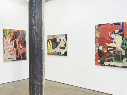 Streaming by Lamp and by Fire, exhibition view. Courtesy of Denny Gallery