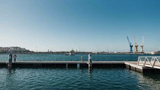 A trading port in Tangiers, Morocco