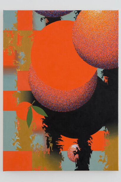Graham Anderson, Advice from the Sun, 2023
oil and acrylic on canvas, 26×18 ½ inches. Courtesy the artist and Klaus von Nichtssagend Gallery