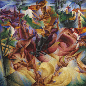 Umberto Boccioni 
Elasticità 1912 
olio su tela 
cm 100x100 
coll. Jucker.
Museo Del Novecento
