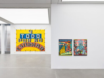 Luciano Calderon, Poemas de la banda, exhibition view. Courtesy of Ruttkowski;68