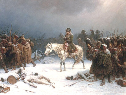 La batalla del Berézina (1812): el ejército francés de Napoleón Bonaparte en retirada después de haber invadido Rusia