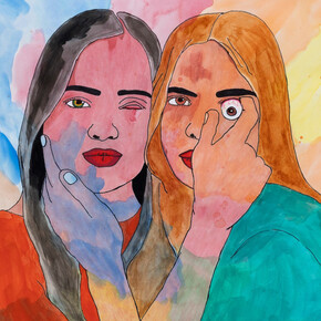 Karla Diaz, Mal ojo (Evil eye) (detail), 2021. Courtesy of Luis De Jesus Gallery 