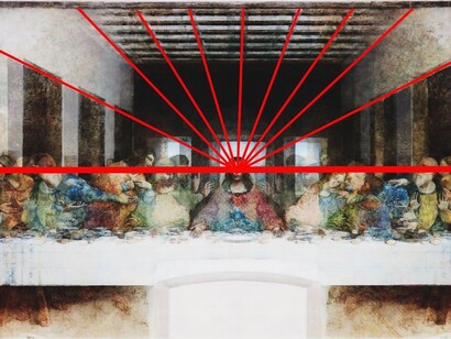 Leonardo da Vinci. Última Ceia (Fuga). 1498. Convento de Santa Maria delle Grazie