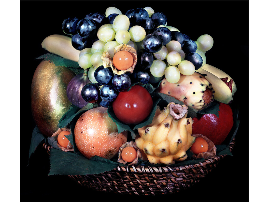 Valérie Belin, Corbeilles de fruits (Sans titre), 2007, Épreuve chromogène montée sous Diasec, 180 x 205 cm (sans cadre) © Centre Pompidou, MNAM-CCI/Georges, Meguerditchian et Ph. Migeat /Dist. RMN-GP © ADAGP, 2015