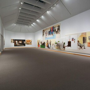 Meleko Mokgosi, Exhibition view. Courtesy of WCMA