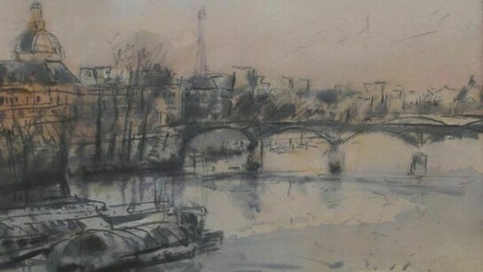 William Selwyn, Paris, mixed media, 2013, 28 x 35 cm