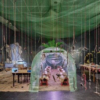 Various artists, And this is us 2025. Young artists based in Frankfurt, exhibition view. Courtesy of Frankfurter Kunstverein