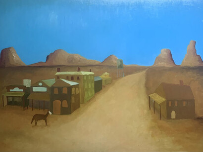 Painting, artwork in exhibition. Courtesy of BMGArt