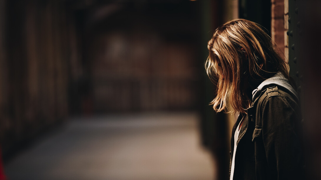 A girl feeling rejected and sad