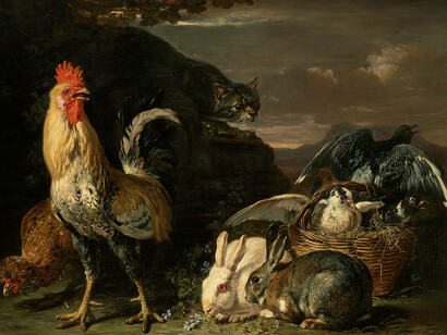 David De Coninck (1636 – après 1701)
Gatto appostato / A Stalking Cat
Huile sur toile
80 x 104 cm
© Hohenbuchau Collection on Permanent Loan
to Liechtenstein. The Princely Collections, Vienna