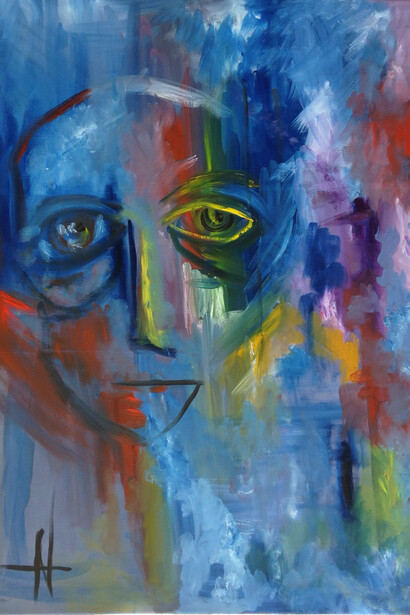 natália Gromicho. Solar Spectrum.Oil on canvas. 116 x 89 cm
