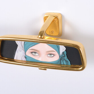 Humaira Abid, Tempting eyes: gold series - V, 2026. Courtesy of Pentimenti