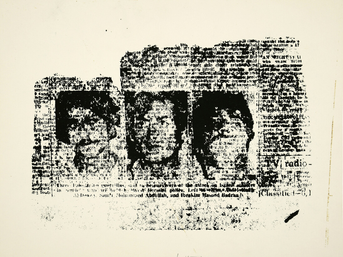 Shelagh  Wakely, Letter
Bomb,
1973, Screenprint, 19.5
x
23.2
cm © Shelagh Wakely. Courtesy Richard
Saltoun Gallery and Shapero Modern