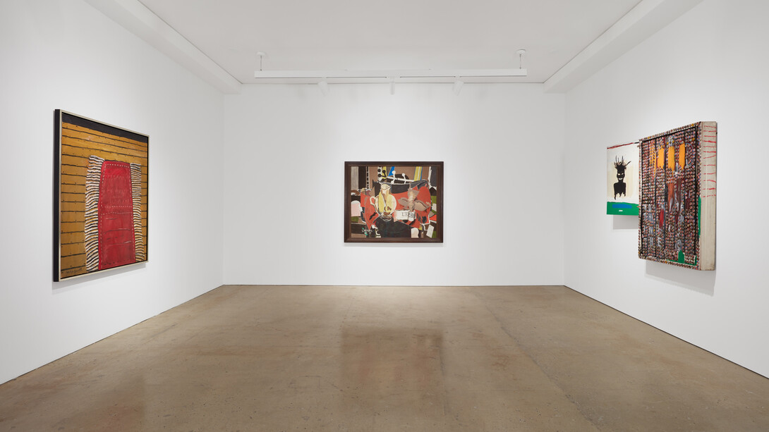 © The Estate of Philip Guston, courtesy Hauser & Wirth, Braque, Georges © 2023 Artists Rights Society (ARS), New York / ADAGP, Paris. © Estate of Jean-Michel Basquiat. Licensed by Artestar, New York. Install view by Tom Powel Imaging. Courtesy of Nahmad Contemporary
