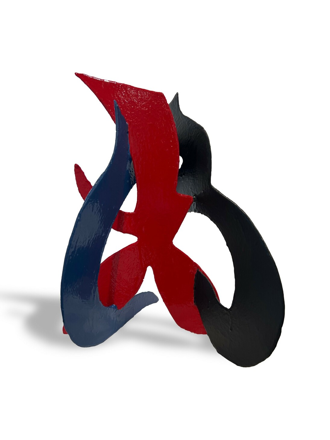 David Hayes, Pas de Deux, painted welded steel, 16.50x13x12 in