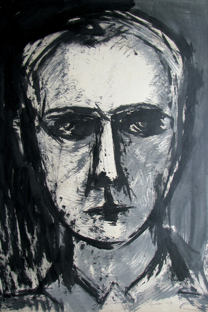 William Gear, Self-portrait, 1949, Copyright the Artist's Estate, Image courtesy Fosse Gallery