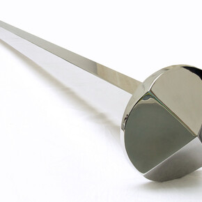Yazid Oulab, Clou, 2012, Polished stainless mirror, 200h x 40d cm