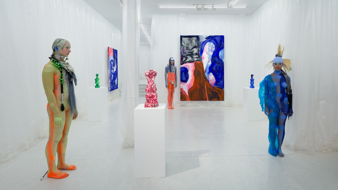 Donna Huanca, Las niñas del altiplano, exhibition view. Courtesy of Travesía Cuatro