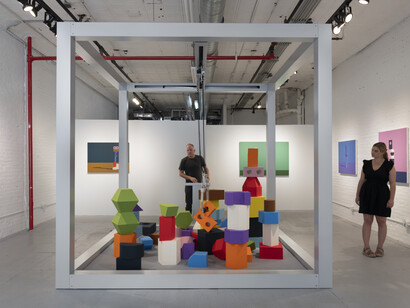 Jennifer Marman and Daniel Borins: Balancing Act, installation view, photograph by Adam Reich. Courtesy of Cristin Tierney Gallery, New York