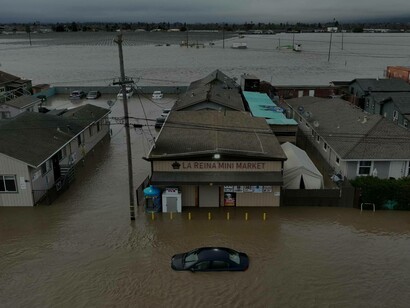 California floods in the USA devasted by global heating