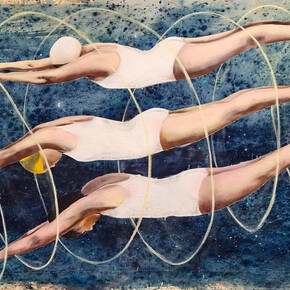 Kristína Mésároš, Origin, exhibition painting. Courtesy of Danubiana